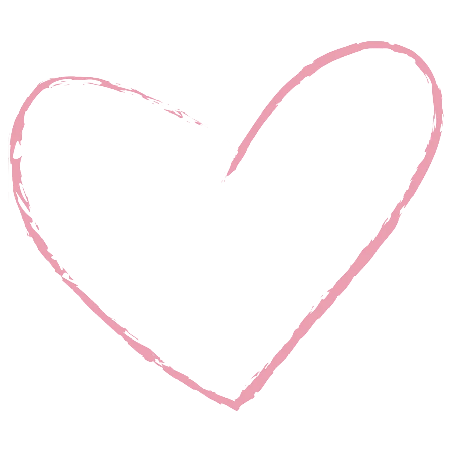 Hand-drawn heart from the Trinket and Gift collection