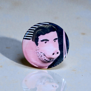 Nikita Boar Print Button