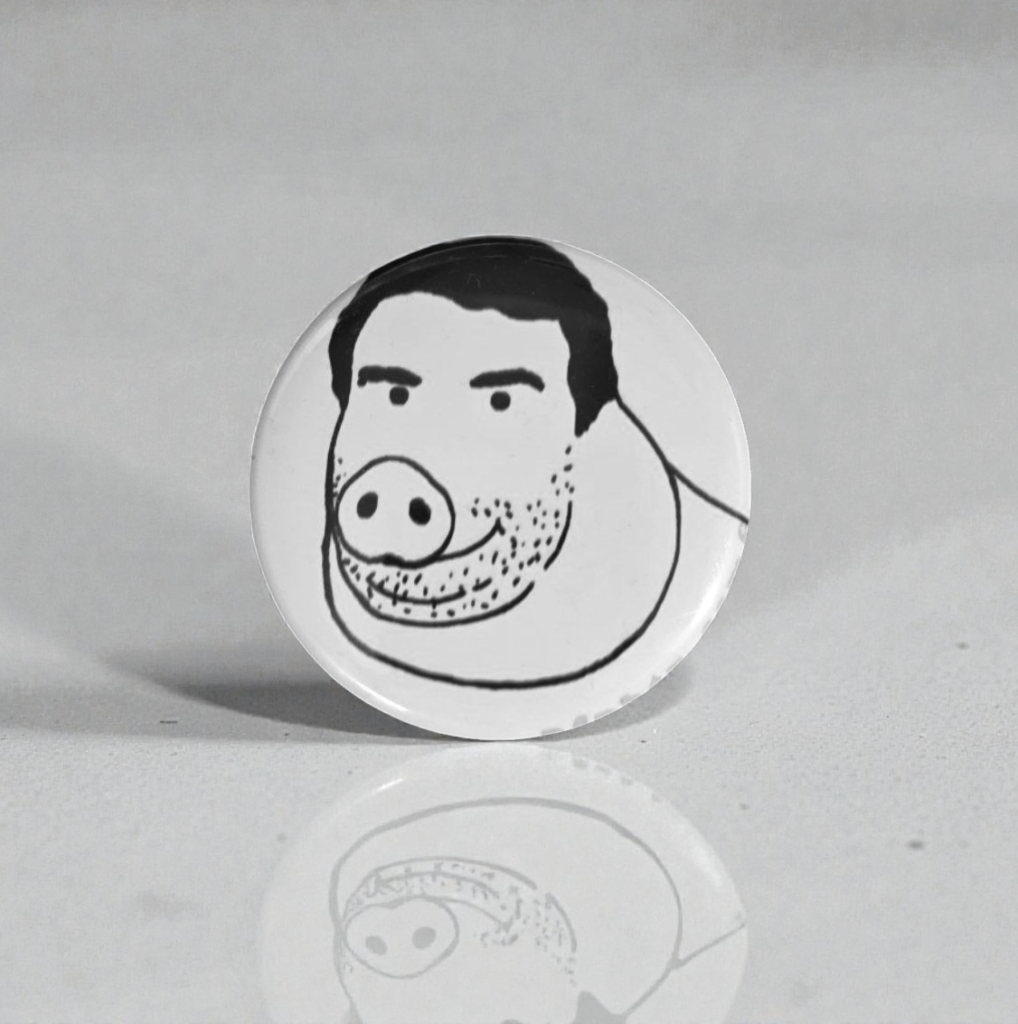 Nikita Boar Sketch Button