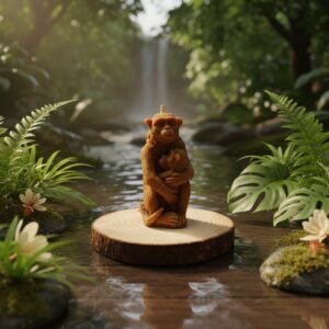 Monkey Statue Candle