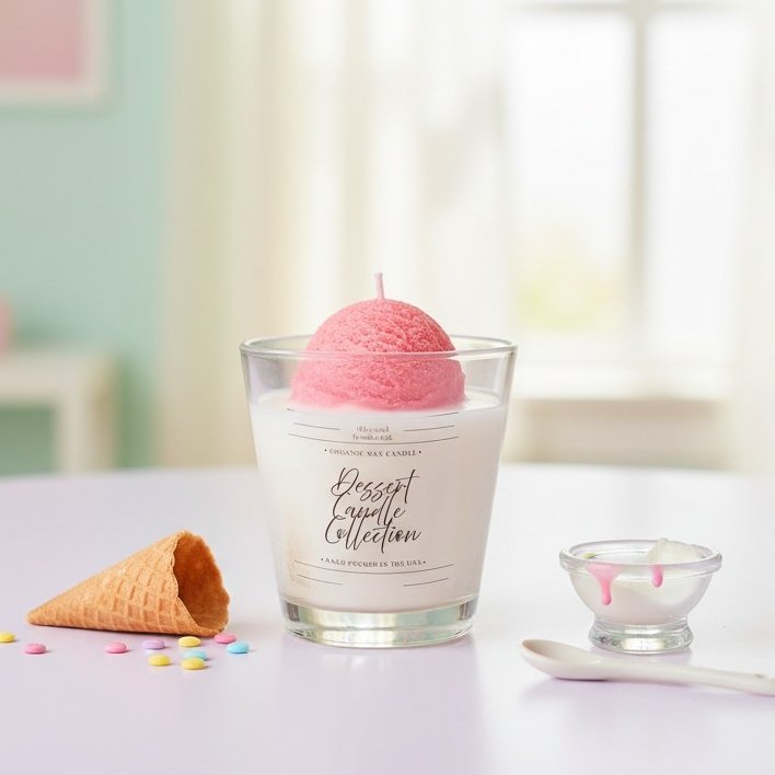 Ice Cream Jar Candles