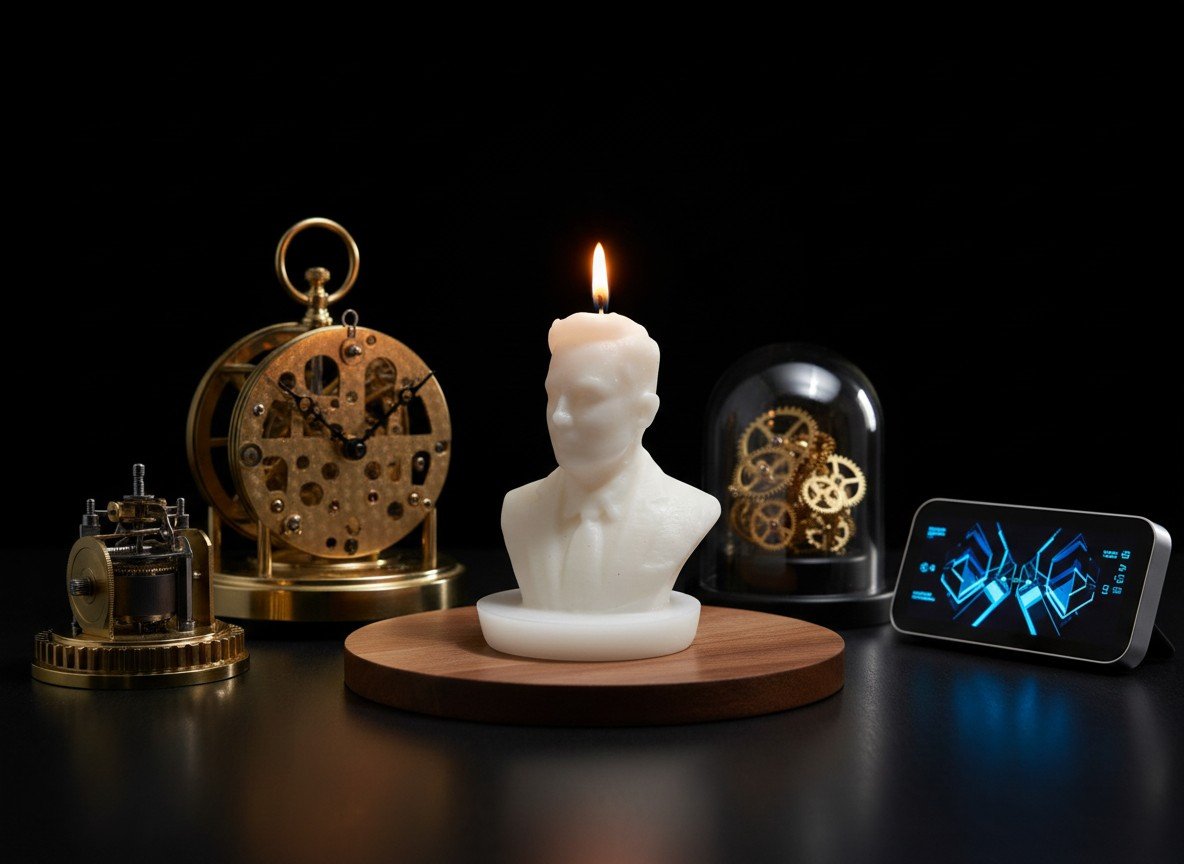 Elon Musk Bust Candle - Image 4