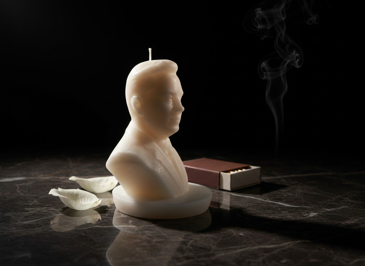 Elon Musk Bust Candle - Image 6