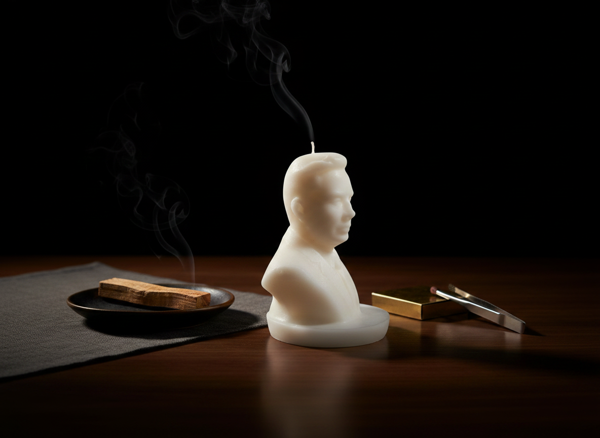 Elon Musk Bust Candle - Image 2