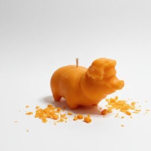 Nikita 2.0: Nikita That was Fire white chocolate edible candle (autumn orange)