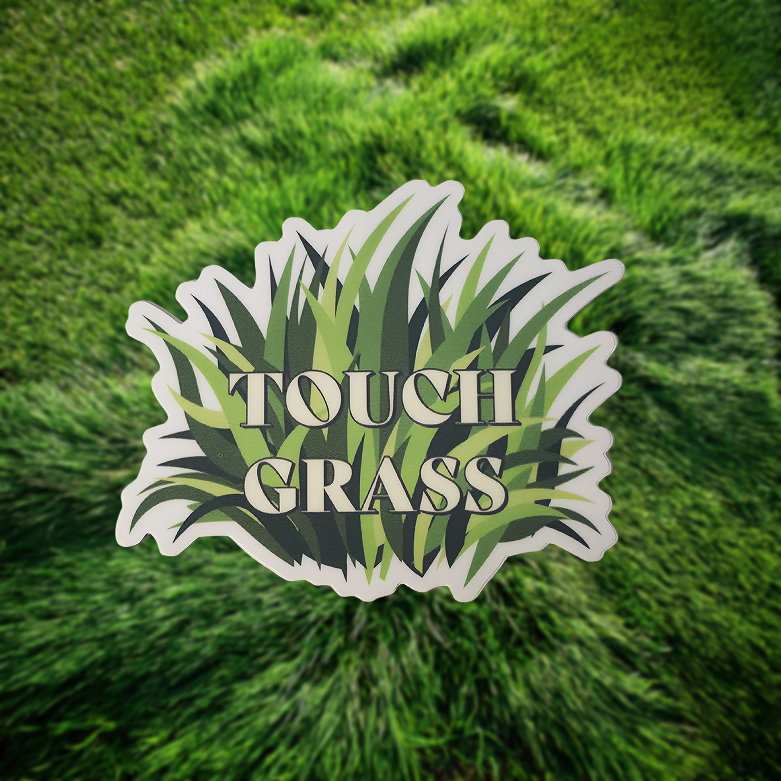 Touch Grass Sticker